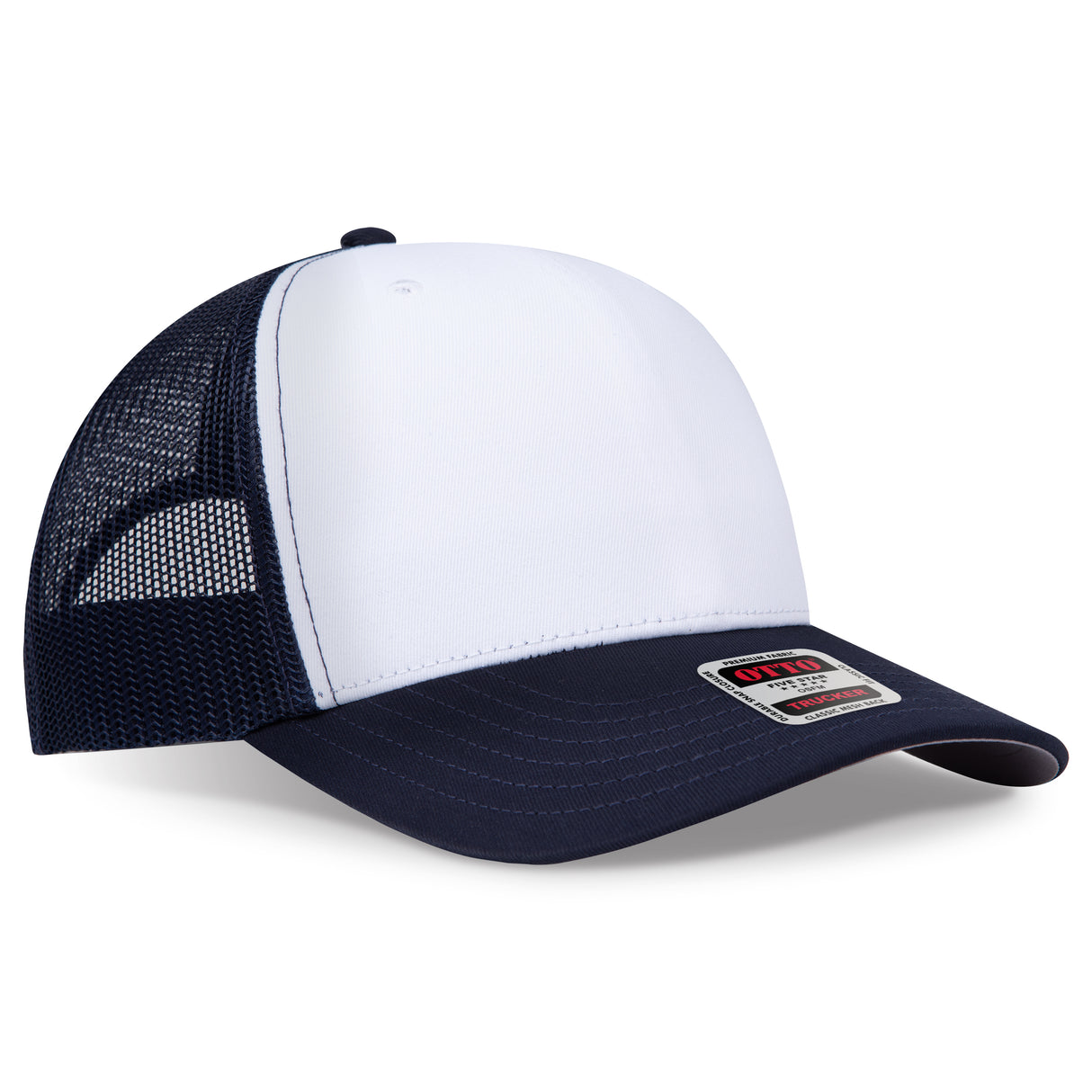 OTTO CAP® Seamless 6 Panel Mid Profile Mesh Back Trucker Hat OTTO 1120-1