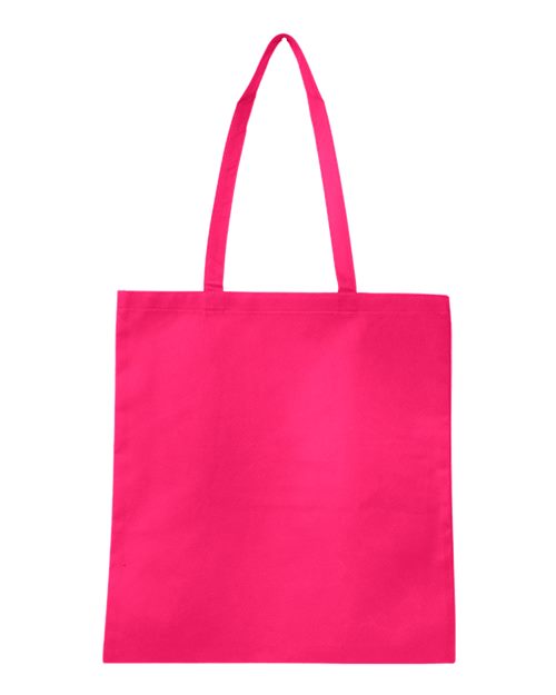 Q-Tees Non-Woven Tote Bag - Q-Tees Q126300 Q-Tees Hot Pink One Size
