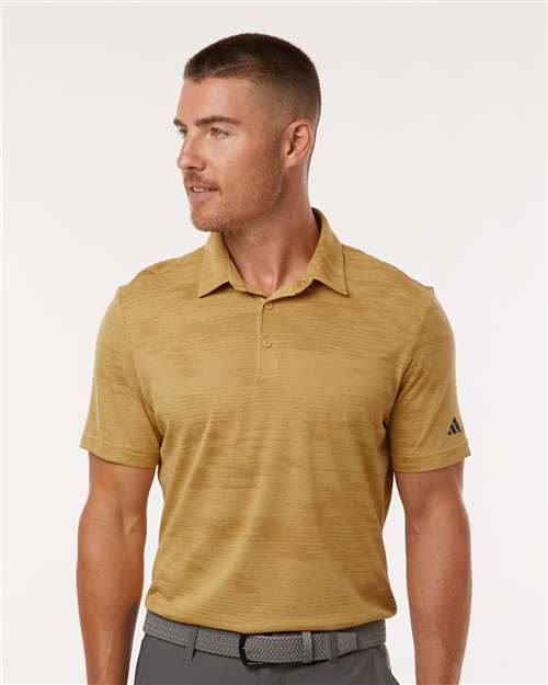 Adidas A2005 Men's Ultimate365 Textured Stripe Polo Designed For Everyday Comfort And Style