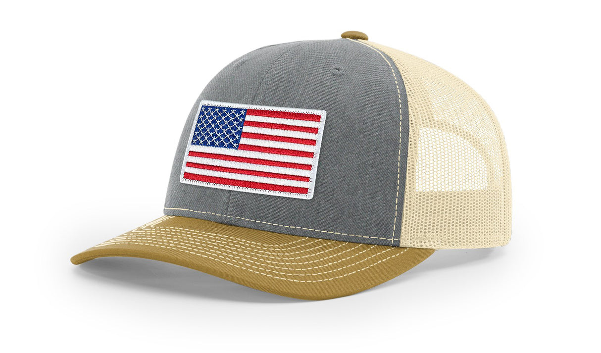 Joe's USA Flag Snapback Trucker Cap
