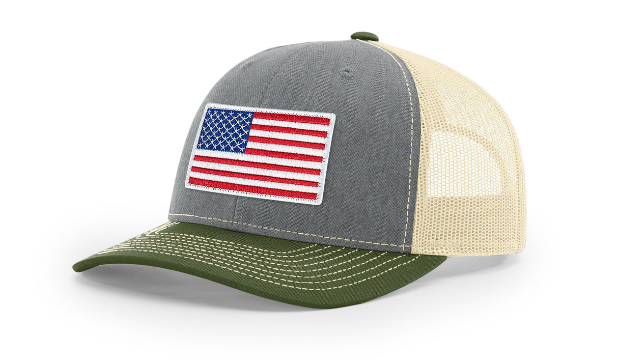 Joe's USA Flag Snapback Trucker Cap