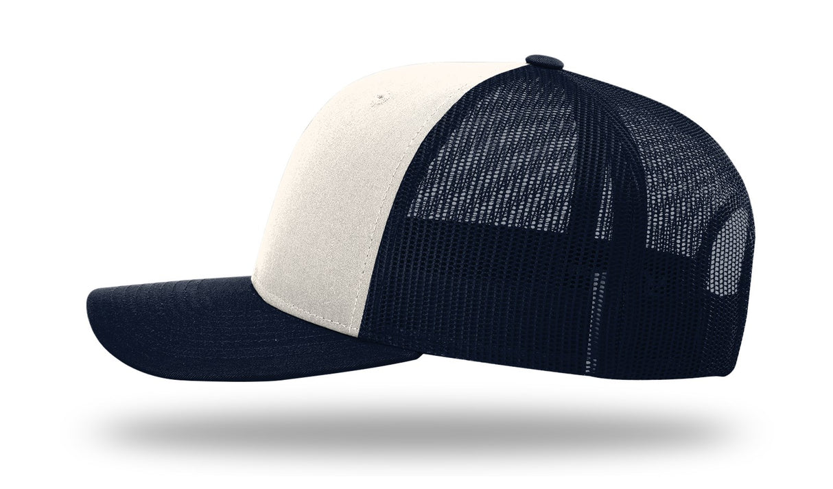Richardson 112 Cream / Navy - Alternate side view