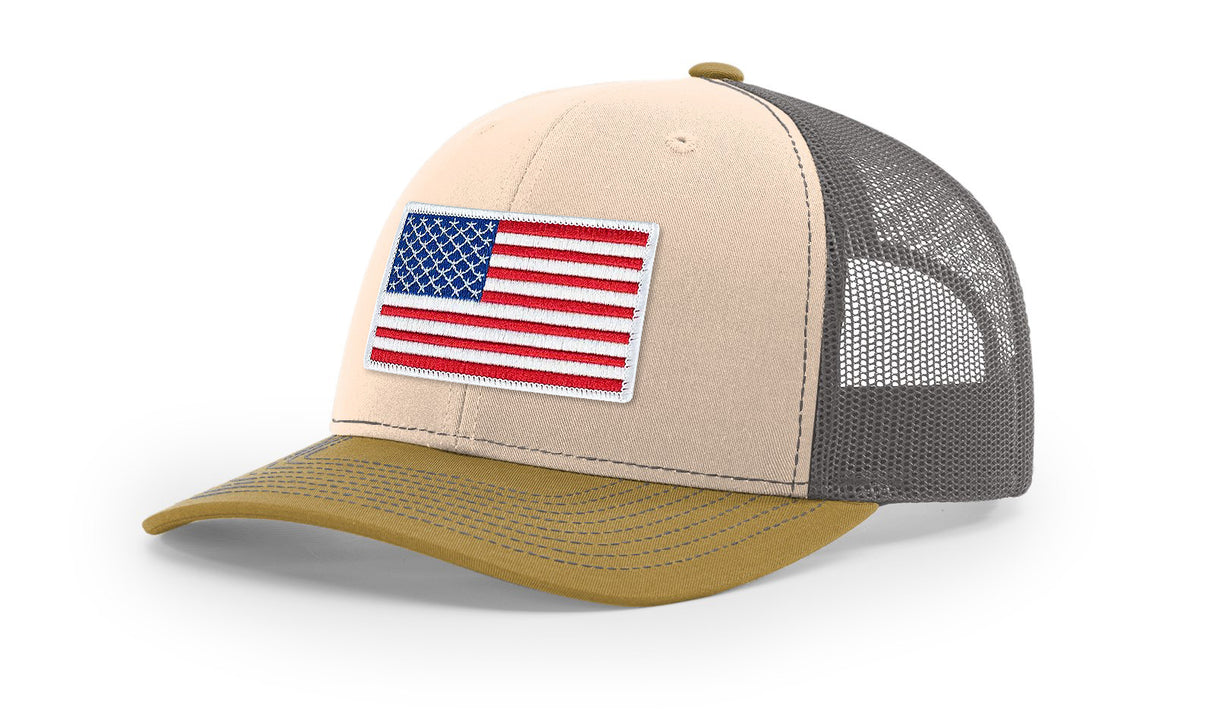 Joe's USA Flag Snapback Trucker Cap