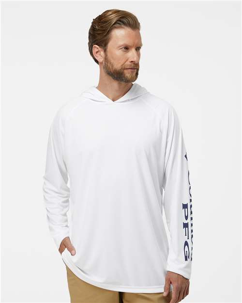 Columbia 212482 Men's PFG Terminal Tackle™ Hooded Long Sleeve T-Shirt