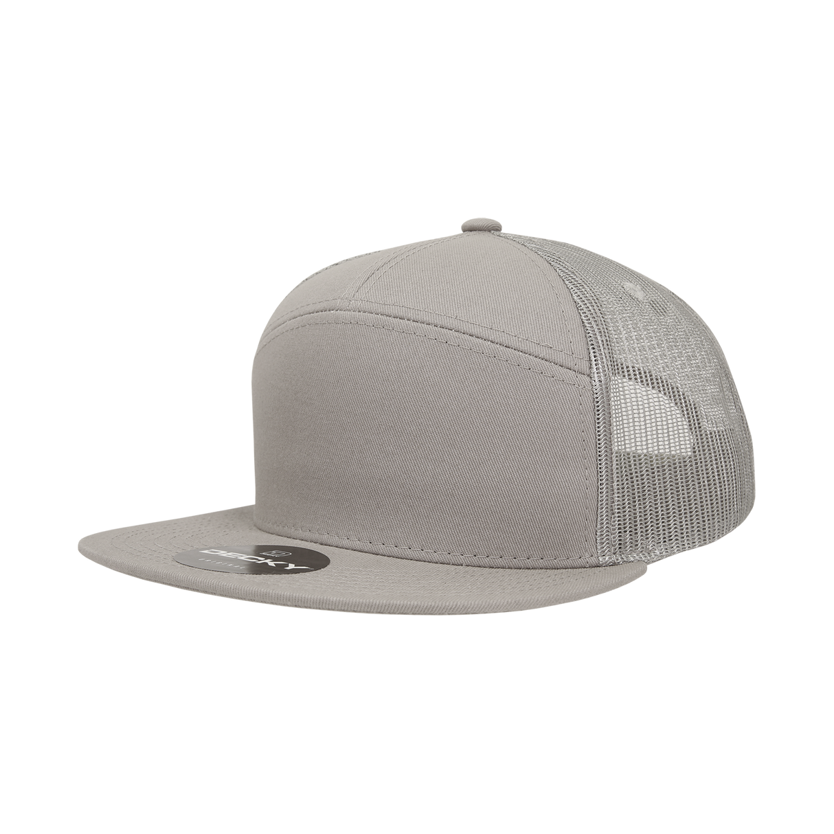 Decky 7 Panel High Profile Structured Cotton Blend Trucker | Decky 1133