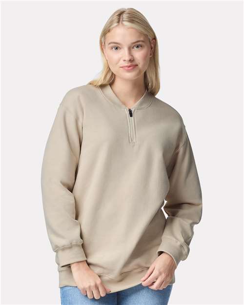 Gildan SF008 Unisex Softstyle Midweight 1/4 Zip Sweatshirt