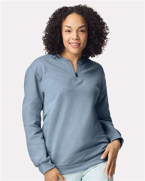 Gildan SF008 Unisex Softstyle Midweight 1/4 Zip Sweatshirt