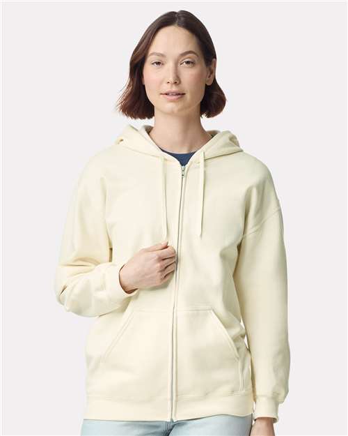 Gildan SF600 Unisex Softstyle Full-Zip Hooded Sweatshirt