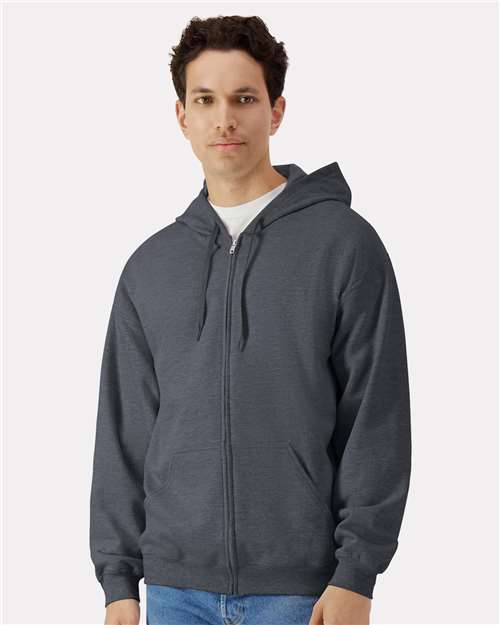 Gildan SF600 Unisex Softstyle Full-Zip Hooded Sweatshirt