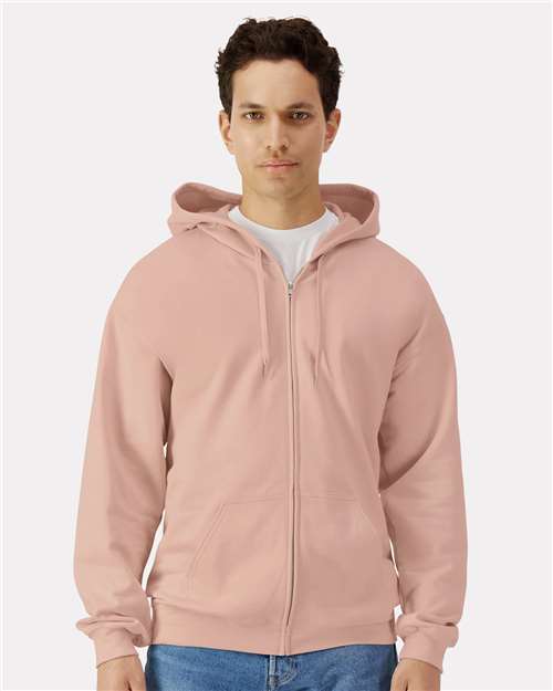 Gildan SF600 Unisex Softstyle Full-Zip Hooded Sweatshirt