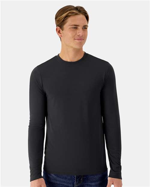 Hanes 484L Unisex Cool DRI Cotton Touch Long Sleeve T-Shirt