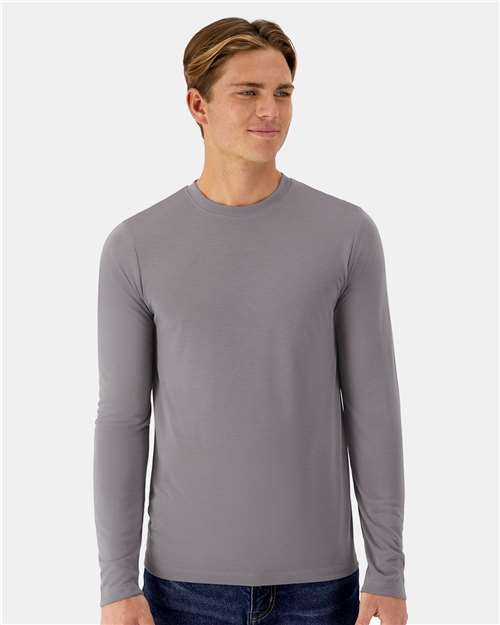 Hanes 484L Unisex Cool DRI Cotton Touch Long Sleeve T-Shirt