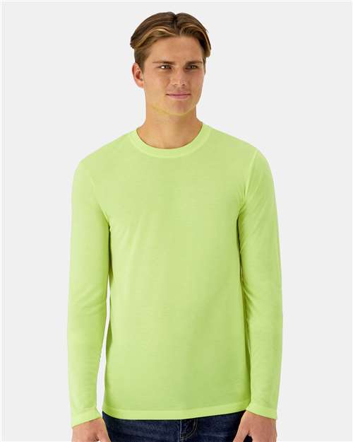 Hanes 484L Unisex Cool DRI Cotton Touch Long Sleeve T-Shirt