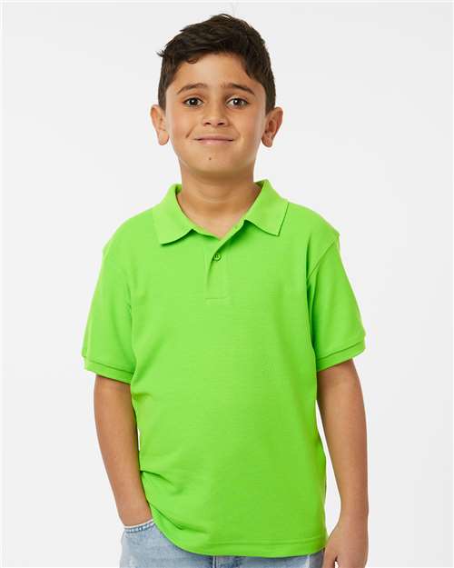 Wholesale All-Sport Performance Youth Pique Polo