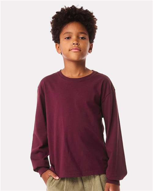 Bella + Canvas 3511Y Youth 6oz Heavyweight Long Sleeve Tee