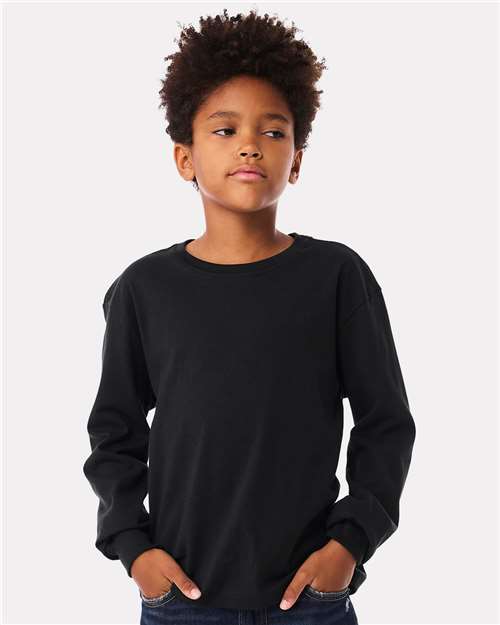 BELLA + CANVAS Youth 6oz. Heavyweight Long Sleeve Tee - BELLA + CANVAS 3511Y