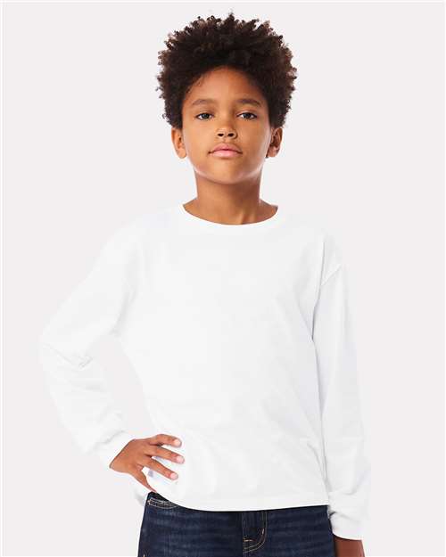 Bella + Canvas 3511Y Youth 6oz Heavyweight Long Sleeve Tee