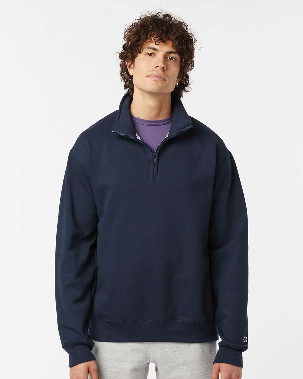 Champion S450 Unisex Powerblend Quarter-Zip Pullover