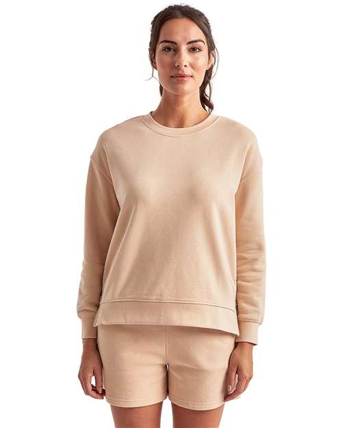 TriDri Women's Billie Side-Zip Crewneck Sweatshirt - TriDri TD600