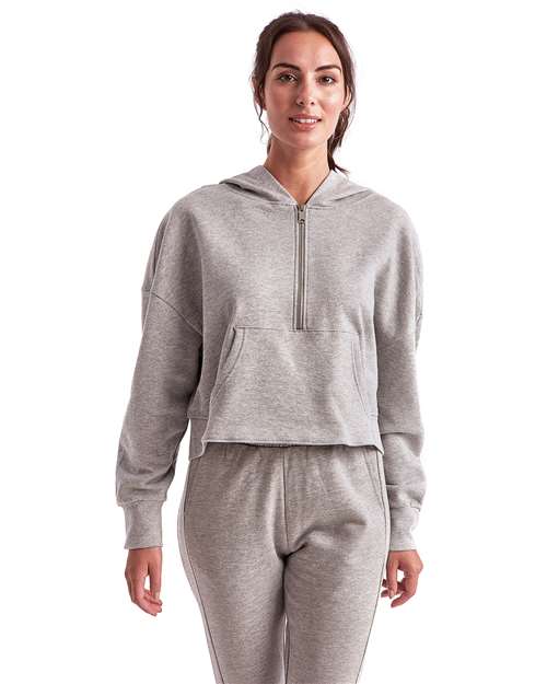 TriDri Women's Alice Half-Zip Hooded Sweatshirt - TriDri TD077