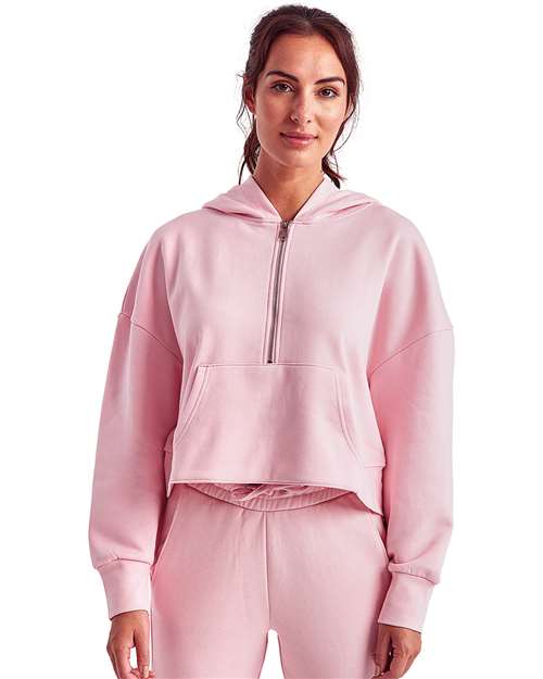 TriDri Women's Alice Half-Zip Hooded Sweatshirt - TriDri TD077