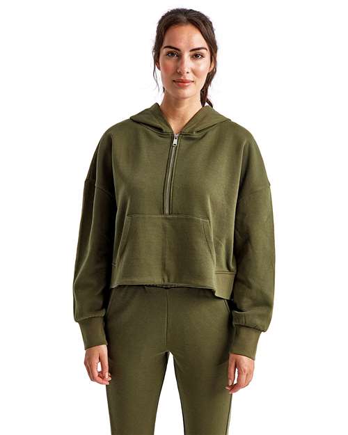 TriDri Women's Alice Half-Zip Hooded Sweatshirt - TriDri TD077
