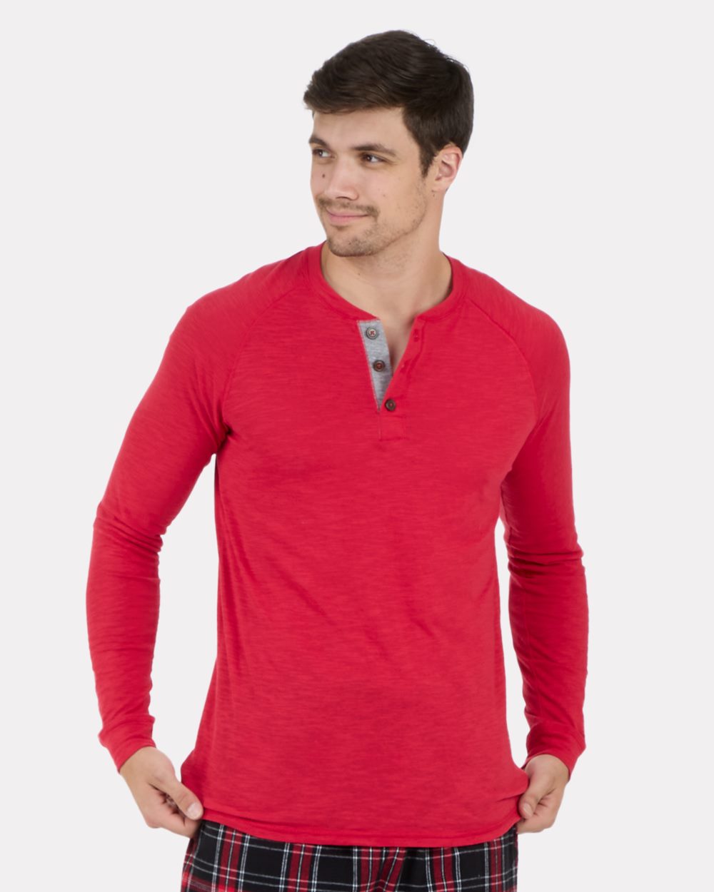 Boxercraft Unisex Henley Long Sleeve T-Shirt - Boxercraft BM3101