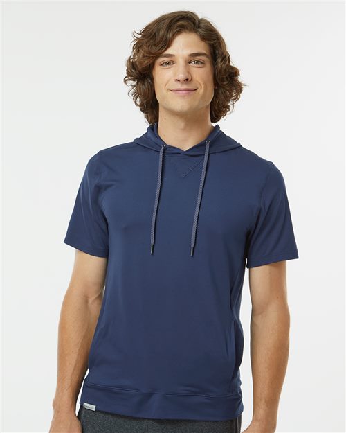 Holloway Men's Eco Revive™ Ventura Soft Knit Short Sleeve Hooded Sweatshirt - Holloway 222505