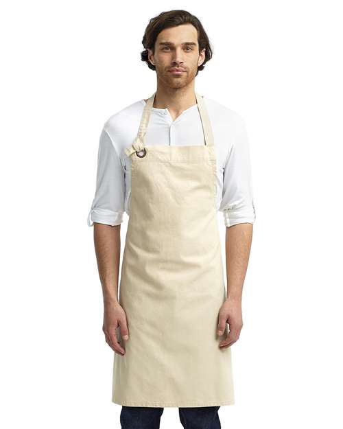 Artisan Collection by Reprime Calibre Heavy Canvas Bib Apron - Artisan Collection by Reprime RP130 Artisan Collection by Reprime Natural One Size