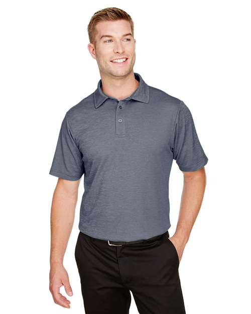 Joe's USA Men's CrownLux Performance® Address Mélange Polo