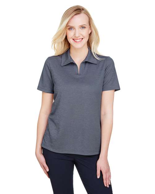 Joe's USA Women's CrownLux Performance® Address Melange Polo