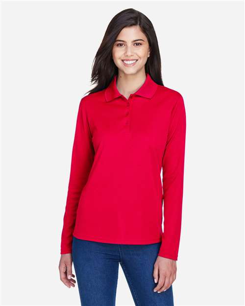 CORE365 Women's Pinnacle Performance Long Sleeve Piqué Polo - CORE365 78192