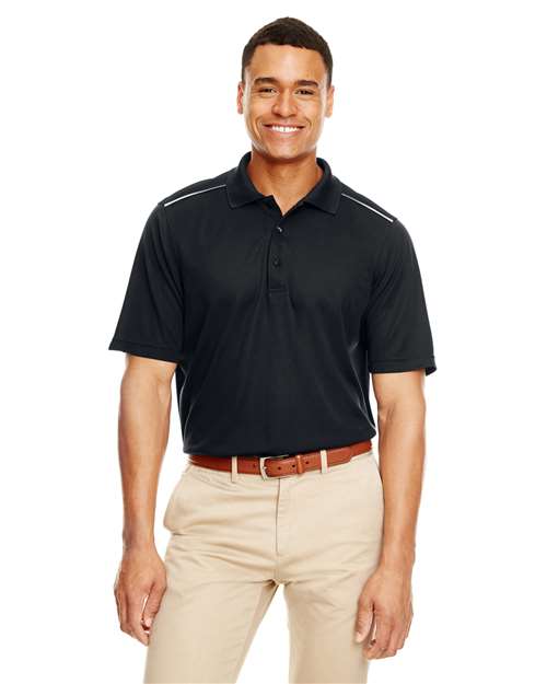 CORE365 Men's Radiant Performance Piqué Polo with Reflective Piping - CORE365 88181R