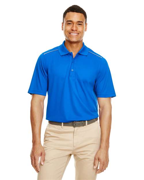 CORE365 Men's Radiant Performance Piqué Polo with Reflective Piping - CORE365 88181R