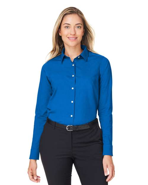 Joe's USA Women's CrownLux Performance® Spencer Poplin Dress Shirt