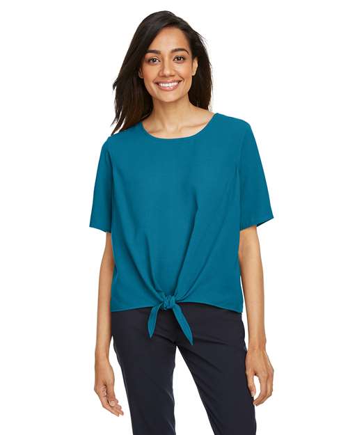 Joe's USA Women's Perfect Fit™ Tie Front Blouse