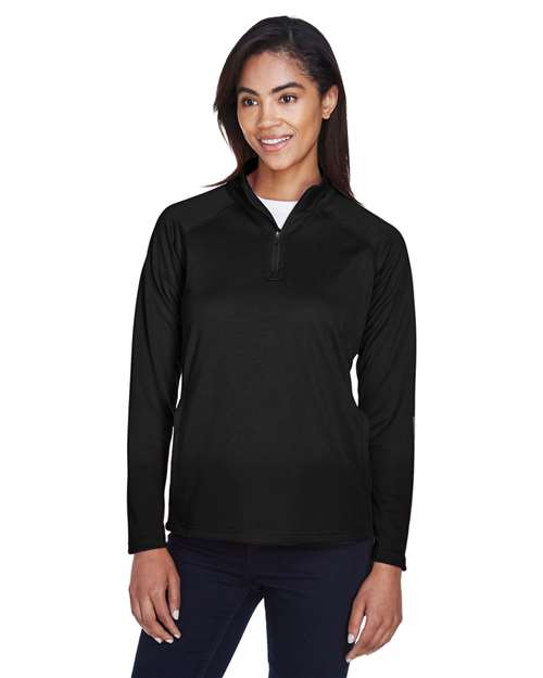 Joe's USA Women's Stretch Tech-Shell® Compass Quarter-Zip Pullover