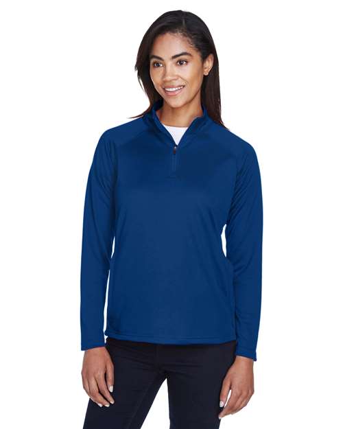 Joe's USA Women's Stretch Tech-Shell® Compass Quarter-Zip Pullover