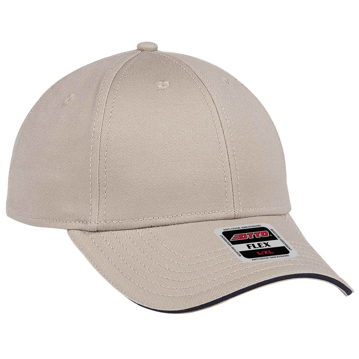 OTTO CAP® OTTO FLEX® Fitted 6 Panel Low Profile Baseball Cap OTTO 12-1163