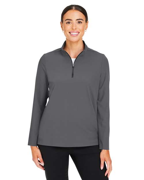 Joe's USA Women's CrownLux Performance® Windsor Welded Quarter-Zip Pullover