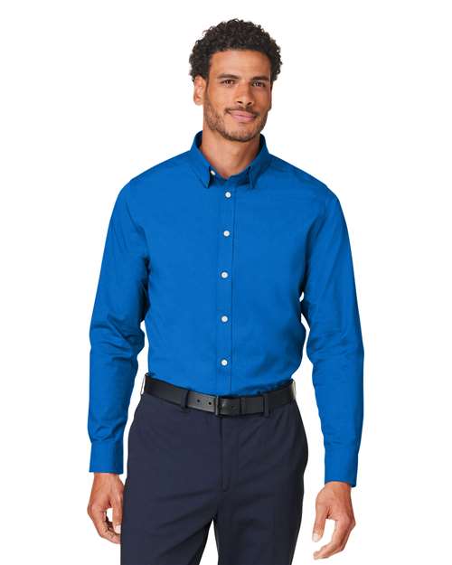 Joe's USA Men's CrownLux Performance® Spencer Poplin Dress Shirt