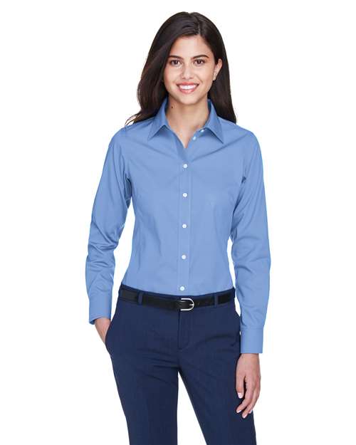 Joe's USA Women's Crown Collection® Oxford Woven Dress Shirt