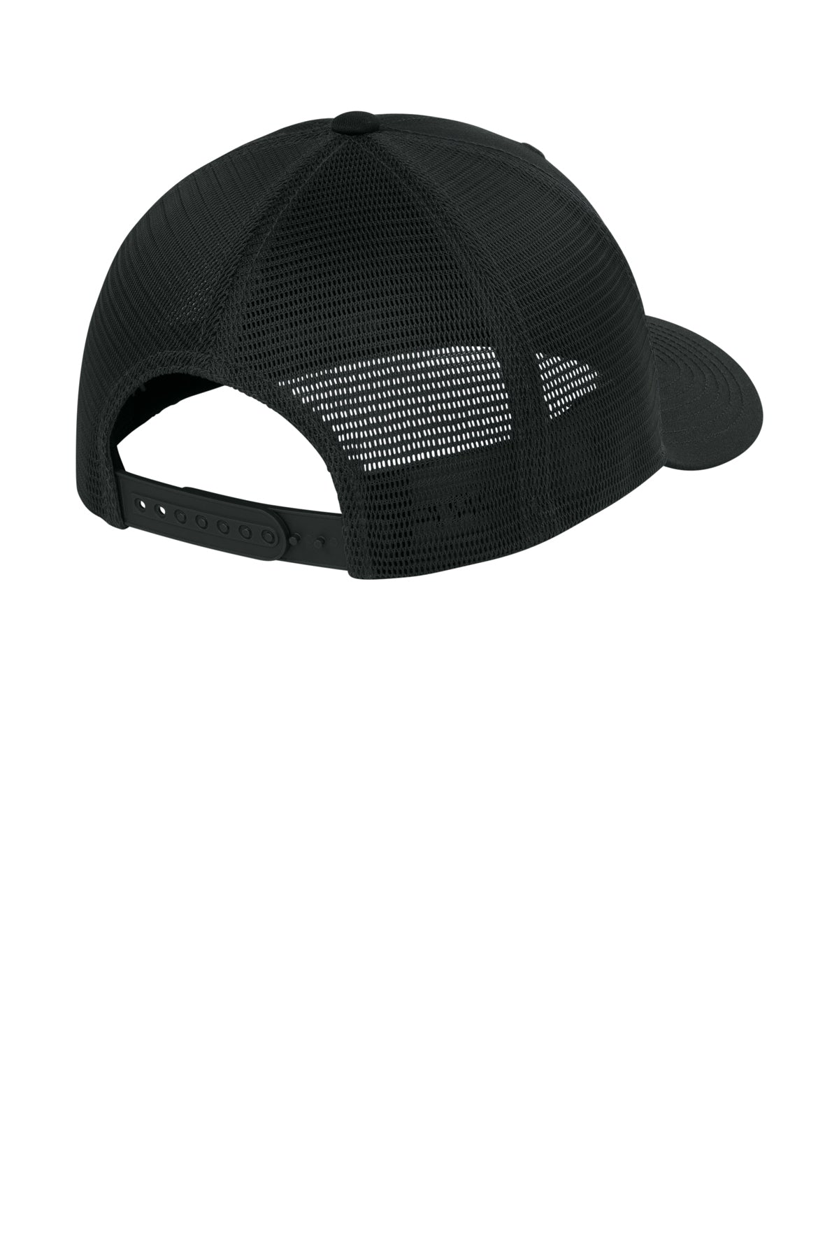 Joes USA Comfort Stretch Snapback Trucker Cap Black/ Black Mesh Back