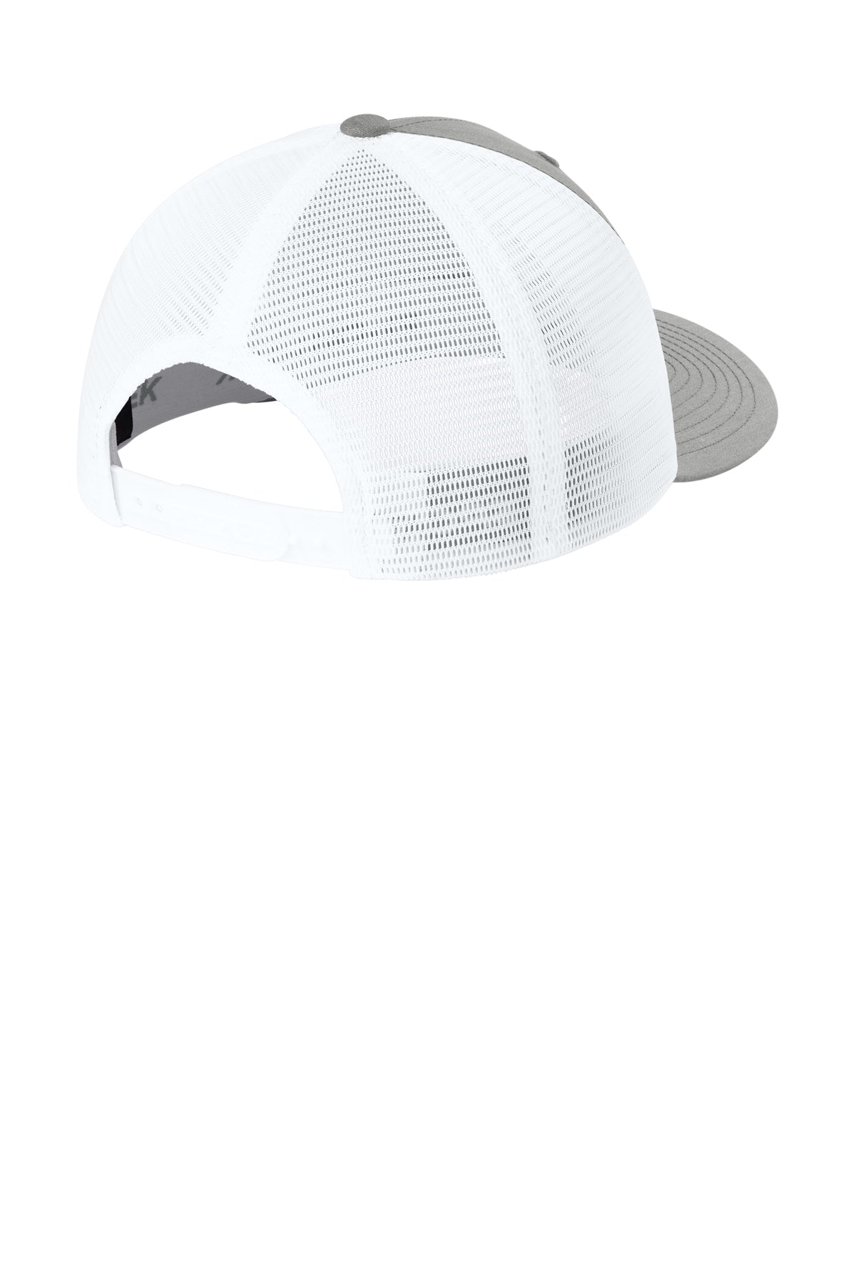 Joes USA Comfort Stretch Snapback Trucker Cap Heather Grey/ White Mesh Back