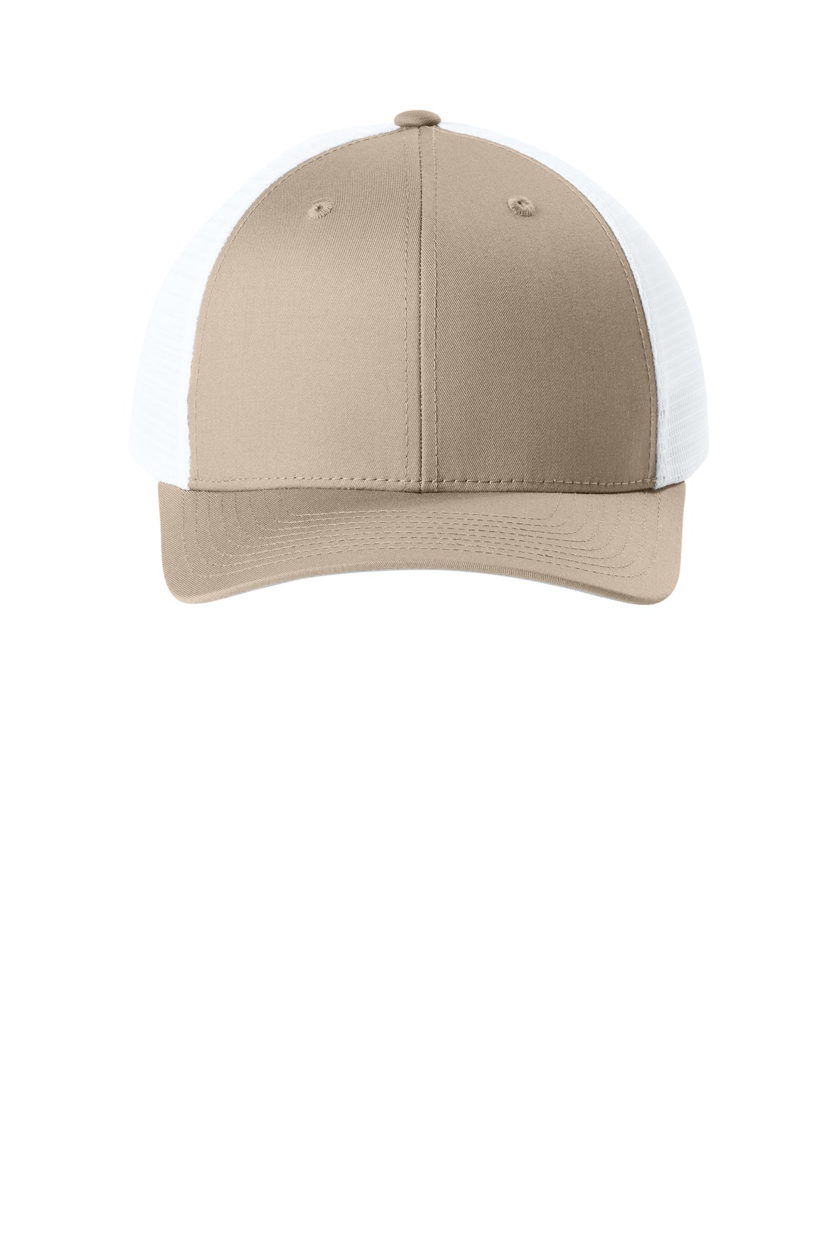 Joes USA Comfort Stretch Snapback Trucker Cap Sahara/ White Front