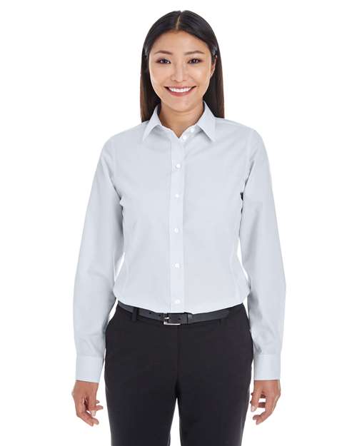 Joe's USA Women's Crown Collection® Striped Woven Dress Shirt