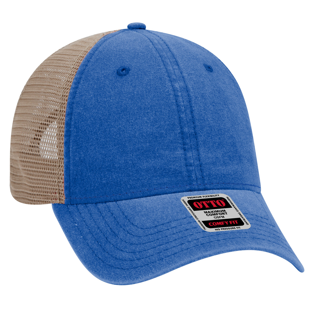 OTTO CAP® OTTO COMFY FIT® 6 Panel Low Profile Mesh Back Trucker Hat OTTO 121-1202