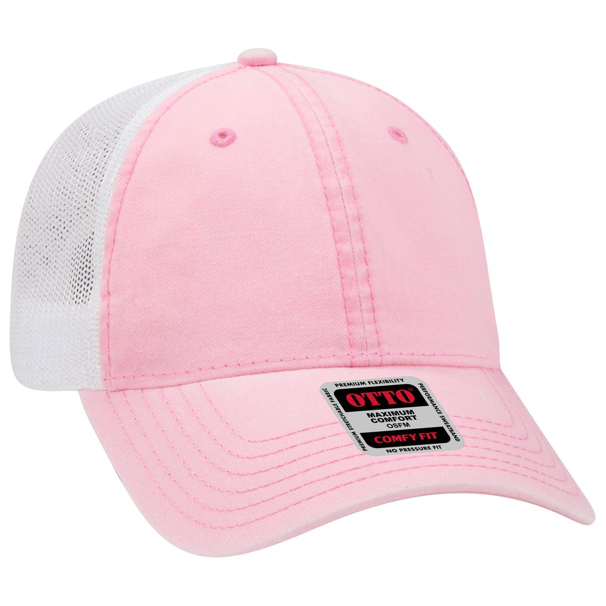 OTTO CAP® OTTO COMFY FIT® 6 Panel Low Profile Mesh Back Trucker Hat OTTO 121-1202