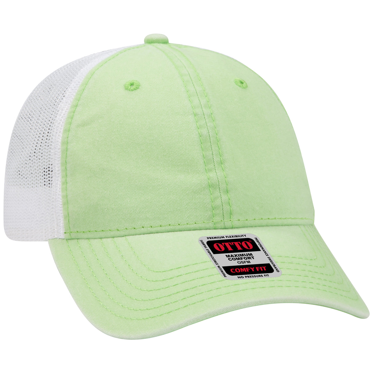 OTTO CAP® OTTO COMFY FIT® 6 Panel Low Profile Mesh Back Trucker Hat OTTO 121-1202