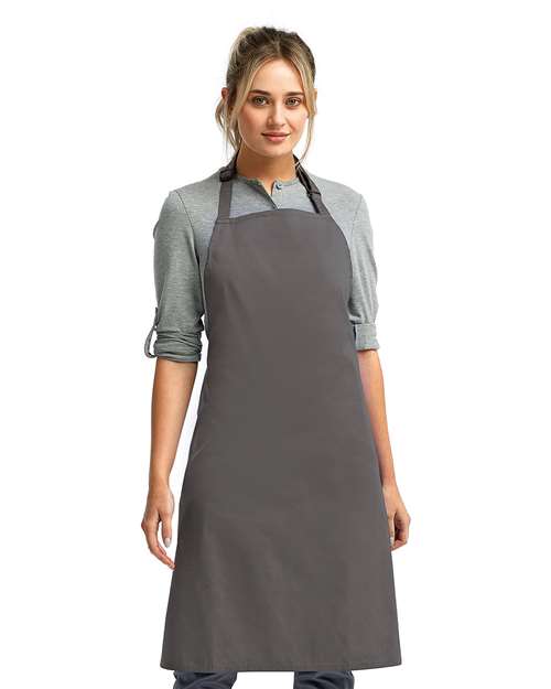 Artisan Collection by Reprime Recycled Bib Apron - Artisan Collection by Reprime RP150 Artisan Collection by Reprime Dark Grey One Size